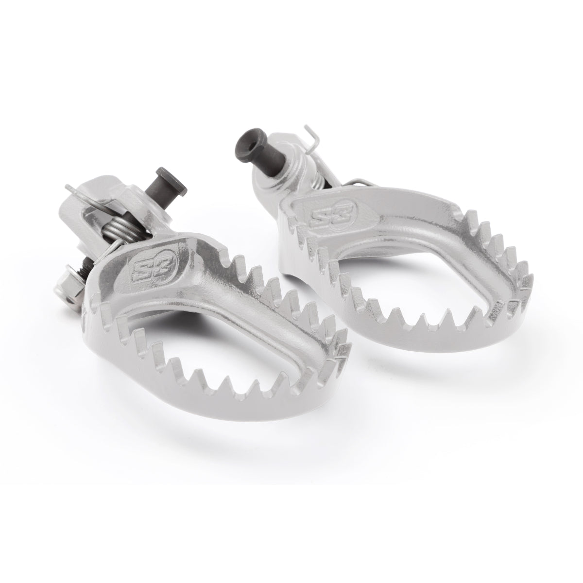 S3 PUNK Steel Footpegs KTM/Husqvarna/GasGas - 8mm Back, 5mm Low