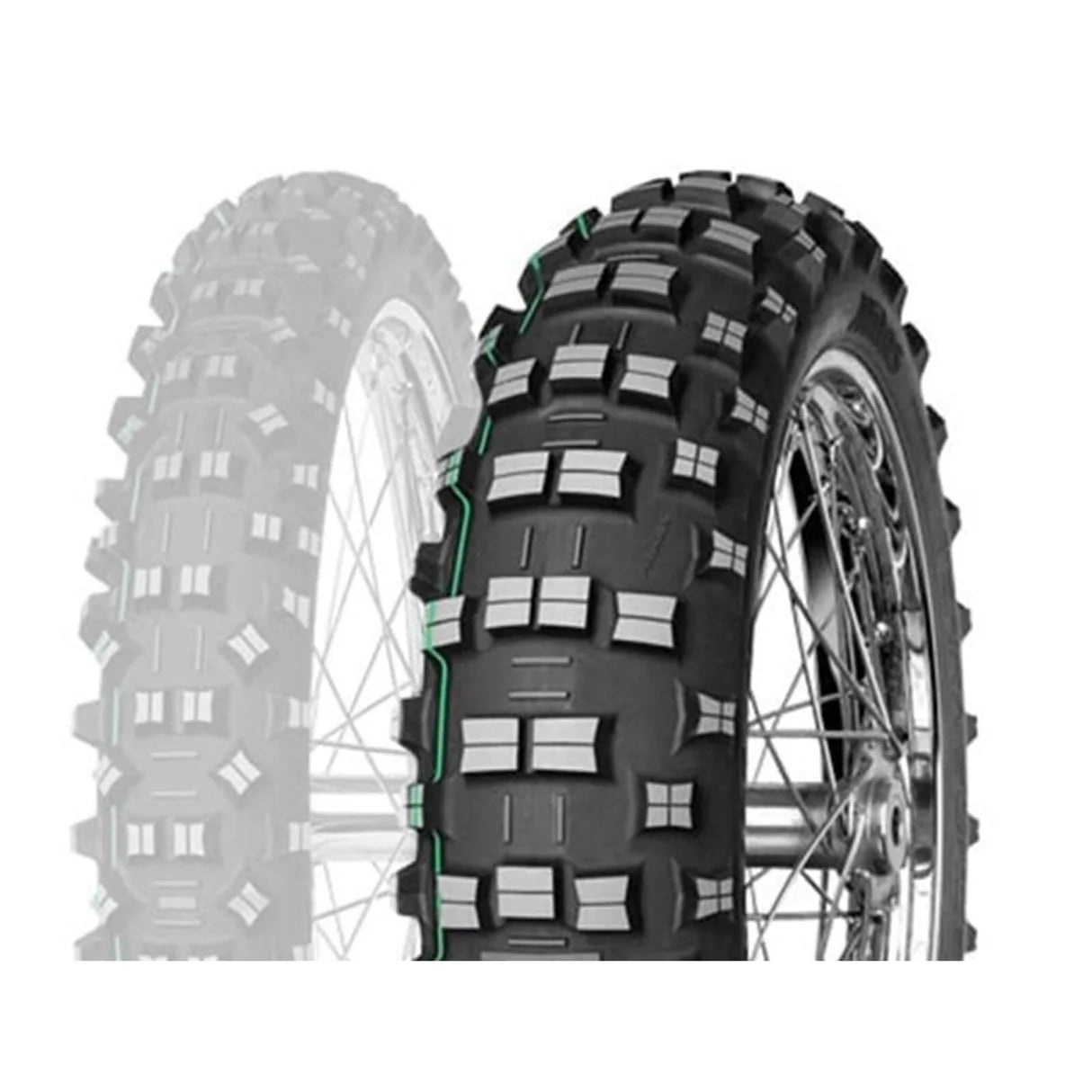 Tire MITAS TERRA FORCE SUPER LIGHT (GREEN Stripe) 140/80-18
