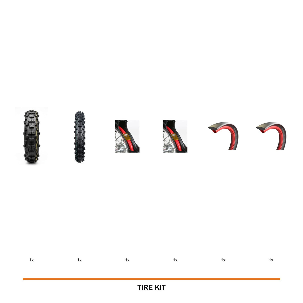 IRON GRIP XC95 Super Soft Rear + TRX Soft Front + Dual Tubliss + Dual TACS Mousse kit