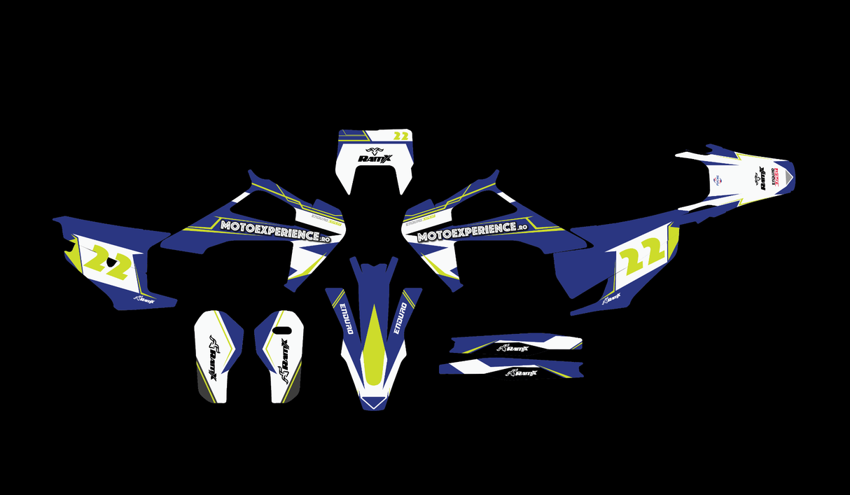 Stickers for HUSQVARNA 2020-2023 GREEN FLUO 2T/4T ENDURO/MX