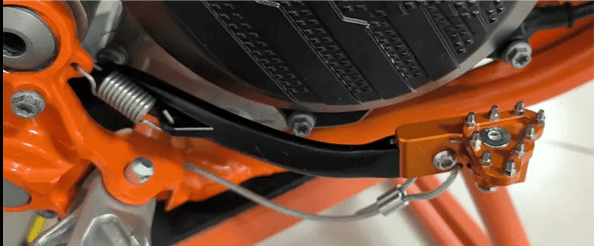 Flexible and Adjustable Brakes Brake Pedal KTM/HUSQVARNA/GASGAS 2024+ 2T/4T BLACK RT RACING