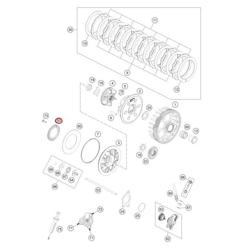 Clutch Spring Retainer for KTM, Husqvarna & GasGas 2012-2026 - 78132006200