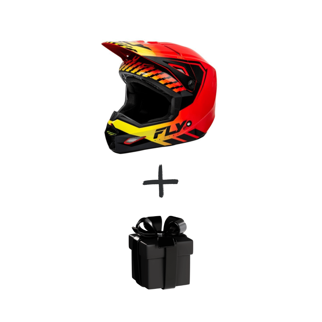 Helmet Off-road FLY RACING KINETIC MENACE ECE Red/Black/Yellow