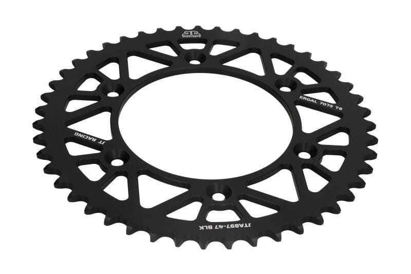 JT Rear sprocket 47 Teeth KTM/HUSQVARNA/GASGAS 1990-2025 Aluminium 520 Black