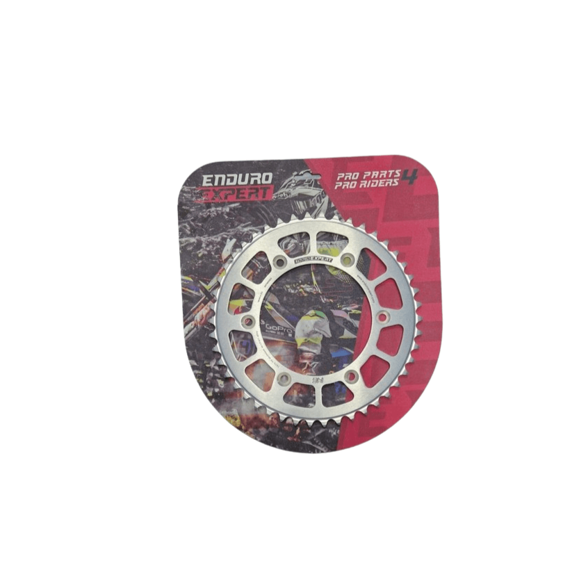 Rear sprocket KTM/Husqvarna/GasGas 1990-2025 silver (50T Teeth) aluminum