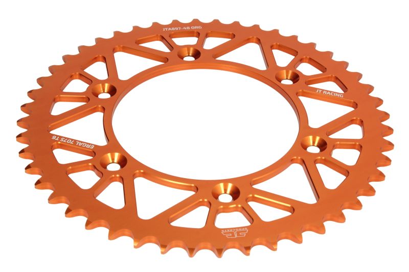 Rear sprocket 48 Teeth KTM/HUSQVARNA/GASGAS 1990-2025 Aluminium Orange