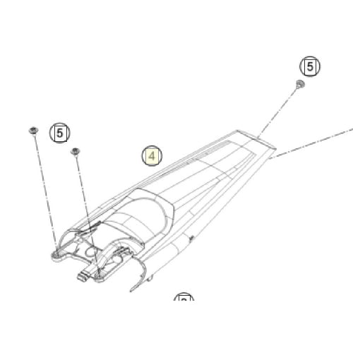 Husqvarna Rear Fender Green Fluo for 2024 FE and TE Models - A39008013000DBA