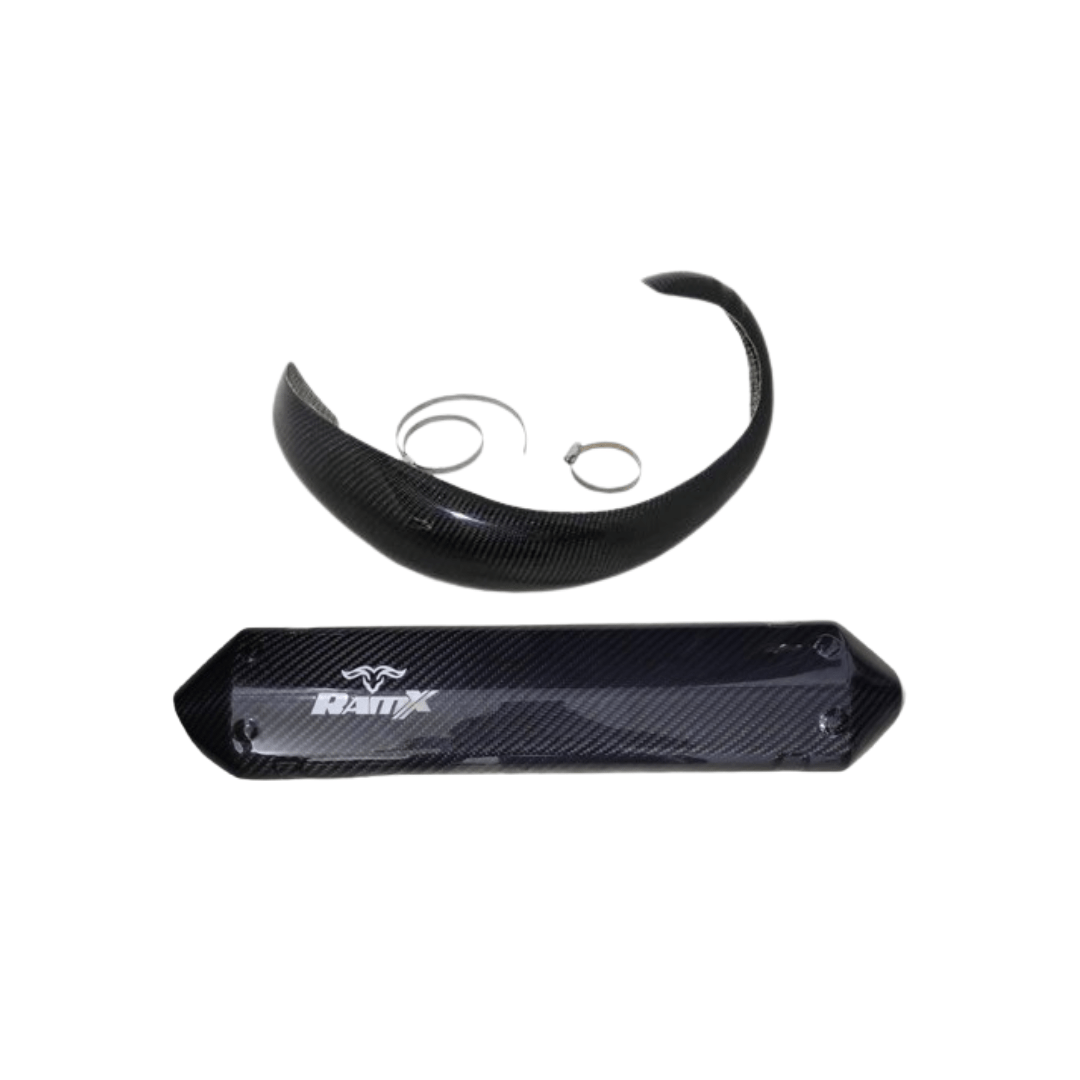 Bundle Front/Rear Pipe Carbon Fiber Protections 24-25 KTM/HUSQVARNA/GASGAS