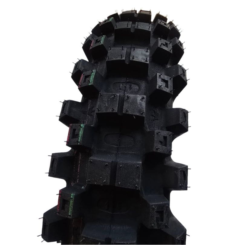 Cross/enduro tyre MITAS 80/100-12 TERRA FORCE-MX MH Rear Red & Green Stripe MEDIUM