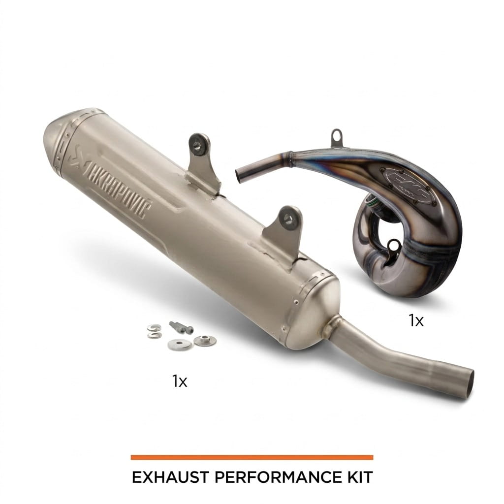 Akrapovic Slip-on + FMF Factory Fatty TBI 250/300 2024-2027 KTM/HUSQVARNA/GASGAS kit