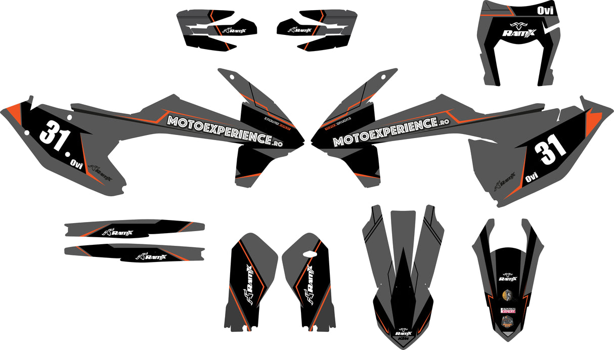 Black Stickers for KTM 2017-2019 2T/4T all models