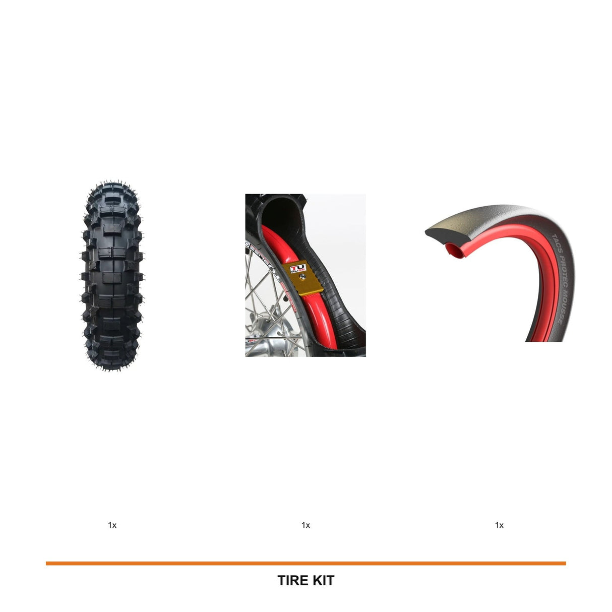 IRON GRIP TRX Extreme Soft Rear + Tubliss 18 + TACS Half Mousse Medium kit