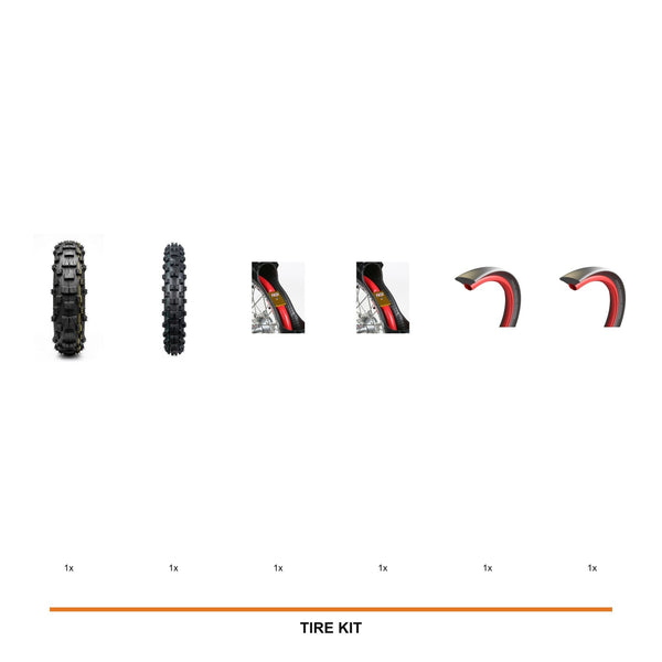 IRON GRIP XC95 Super Soft Rear + TRX Soft Front + Dual Tubliss + Dual TACS Mousse kit