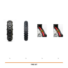 IRON GRIP XC95 Super Soft Rear + TRX Soft Front + Tubliss 18 + Tubliss 21 kit