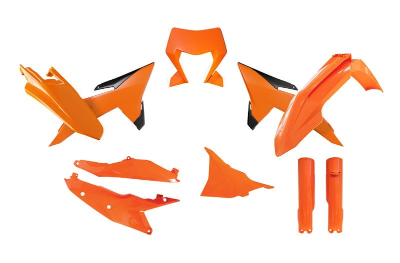 Rtech KTM Plastics Kit with Fork Guards - Orange - EXC/XC-W (2026)