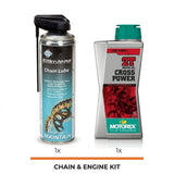 Silkolene Chain Lube + Motorex 2T 1L kit