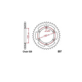 Rear sprocket 47 Teeth KTM / Husqvarna / Husaberg '90-'24 Enduro Expert ALUMINIUM