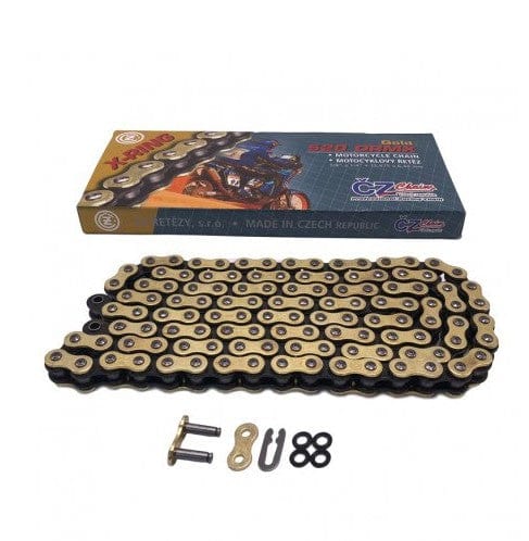 Lant CZ 520 ORMX Gold (118 zale) cu Activ X-Ring KTM/HUSQVARNA/GASGAS ENDURO/MX