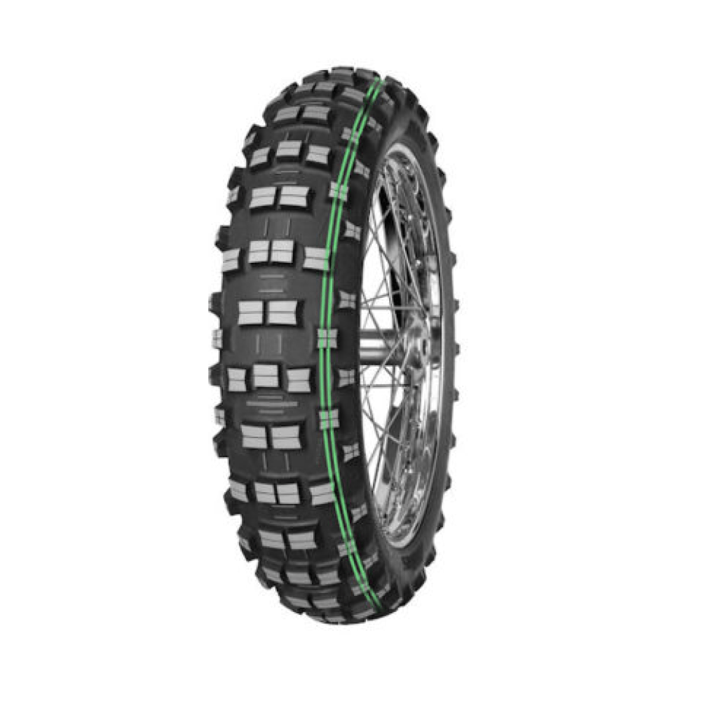 Anvelopa/Cauciuc MITAS TERRA FORCE 140/80-18 2 Dungi/Dublu Verde