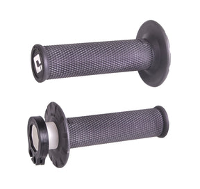 ODI MX V2 No-Waffle Lock-On Grips Graphite  H36NWH