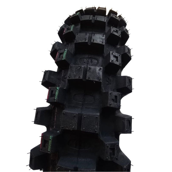 Cross/enduro tyre MITAS 80/100-12 TERRA FORCE-MX MH Rear Red & Green Stripe MEDIUM