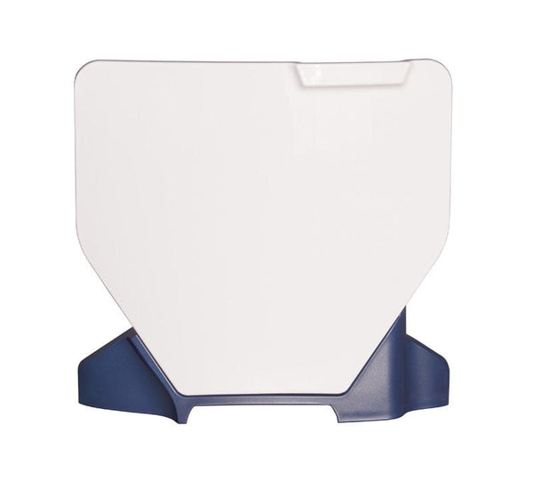 HUSQVARNA FRONT NUMBER PLATE WHITE-HSQ BLUE